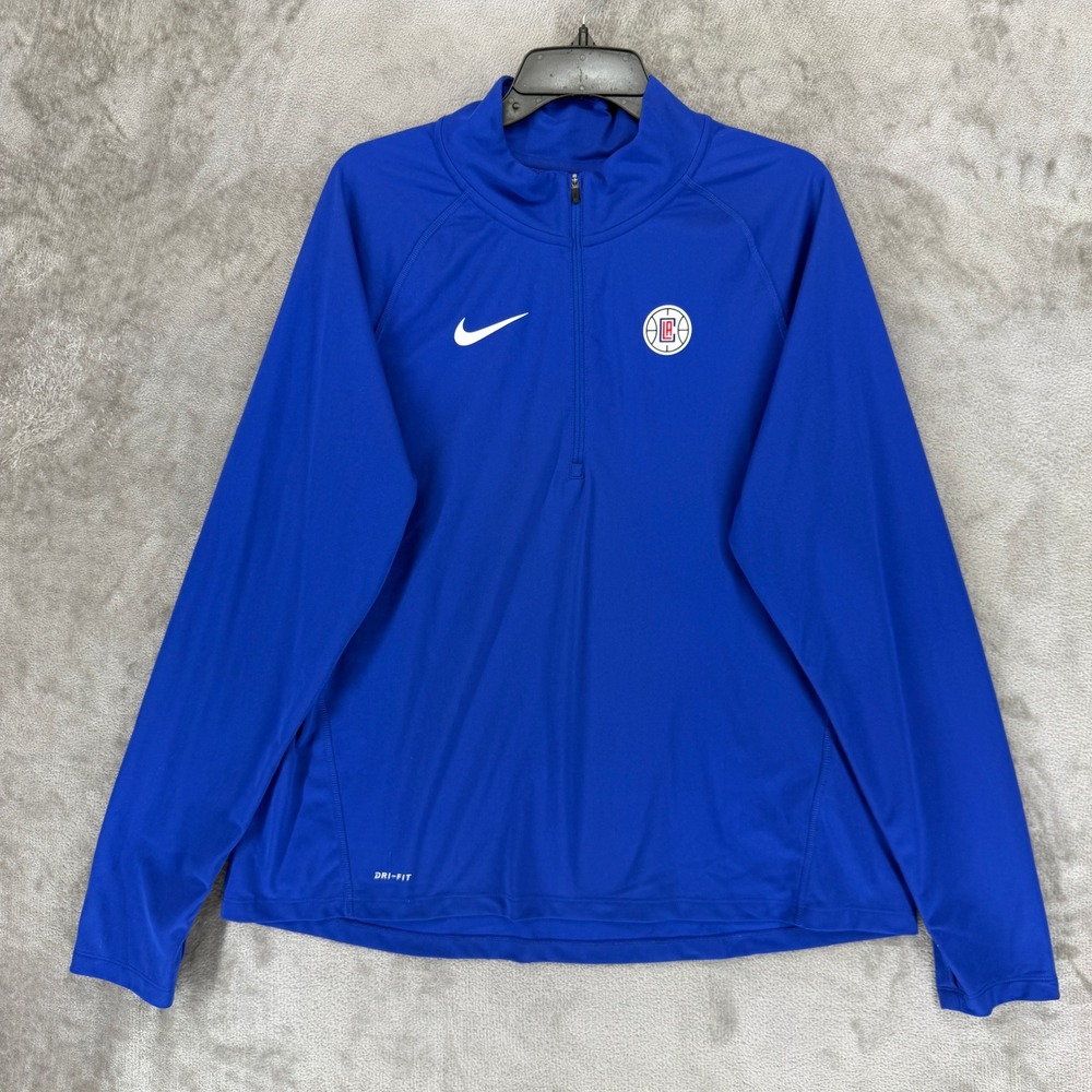 Los Angeles Clippers Nike Pullover Mens XXL Blue NBA Basketball Dri-FIT EUC